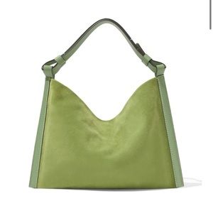 Proenza White Label Green Suede Shoulder Bag in excellent condition!